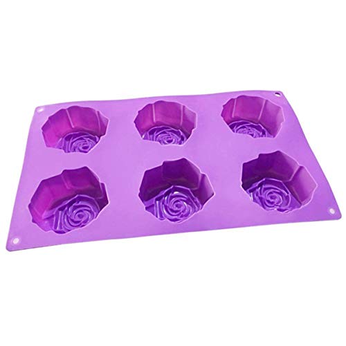 JasCherry Forma de Rosa Moldes de Silicone - Premium Antiadherente Moldes para Tartas, Repostería, Bizcocho, Gelatina, Jabón, Muffin, Pudín #2