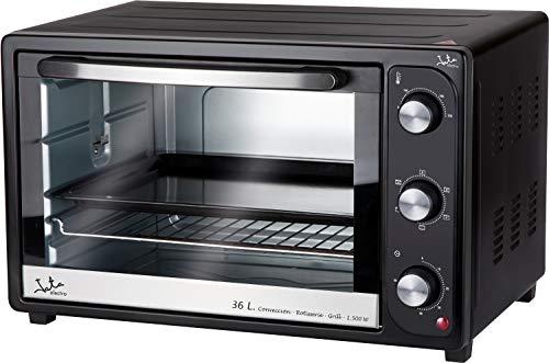 Jata HN936 Horno de Sobremesa con 4 Funciones Rotisserie Horno Grill y Convección con Capacidad de 36 l Luz interior Bandeja y Parrilla Medidas Externas 51 x 40,5 x 33 cm