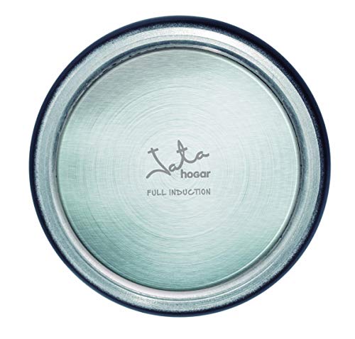 Jata Hogar Cafetera Italiana Full Induction, Aluminio, Negro, 14.5x12x20.3 cm