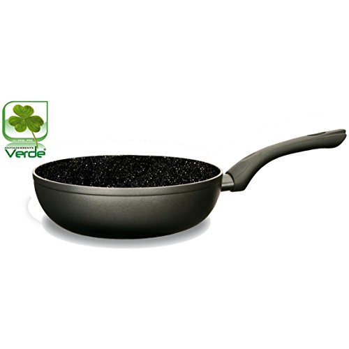 Jata Hogar SEW24 - Sartén Wok Ecológica para Inducción, Diámetro de 24 cm, Negro