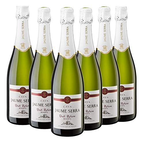 Jaume Serra Brut Nature Reserva - Cava Premium, Pack de 6 x 750 ml
