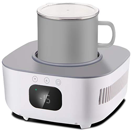 JCX Enfriador de Tazas de Bebidas y Enfriador de Tazas para Uso en el Escritorio de la Oficina, Enfriador de Bebidas portátil Taza eléctrica para Agua Leche Vino, Cola, Cerveza, latas Bebidas Viajes