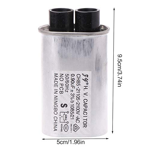 JENOR AC 2100V - Condensador HV de alto voltaje para horno microondas (0,90 μF)