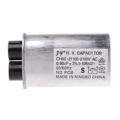 JENOR AC 2100V - Condensador HV de alto voltaje para horno microondas (0,90 μF)