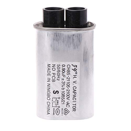 JENOR AC 2100V - Condensador HV de alto voltaje para horno microondas (0,90 μF)