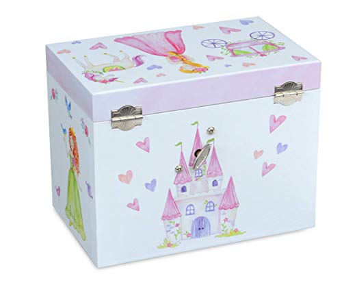 Jewelkeeper - Caja Musical de Almacenamiento de Joyas Grande, Princesa de Hadas y Corazones con Cuatro cajones extraíbles - Melodía de la Danza del Hada de Azúcar