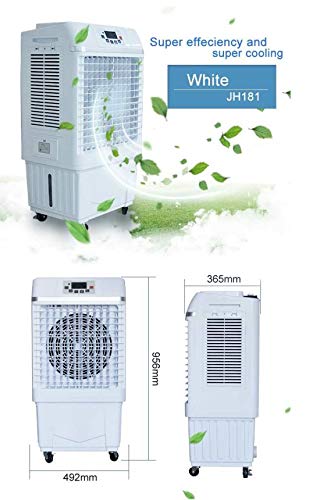 Jhheater Portátil 181 Enfriador evaporativo sobre ruedas con protección de bomba Ecológico sin daño a la capa de ozono con un ahorro energético significativo