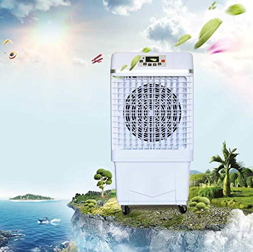 Jhheater Portátil 181 Enfriador evaporativo sobre ruedas con protección de bomba Ecológico sin daño a la capa de ozono con un ahorro energético significativo
