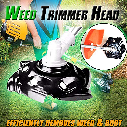 JiaMeng Cortamalezas Tijera cortacésped Recortadoras Cabeza cortadora de malezas Afilador cortadora de césped Weed Trimmer Head para cortadora de césped eléctrica (Negro)