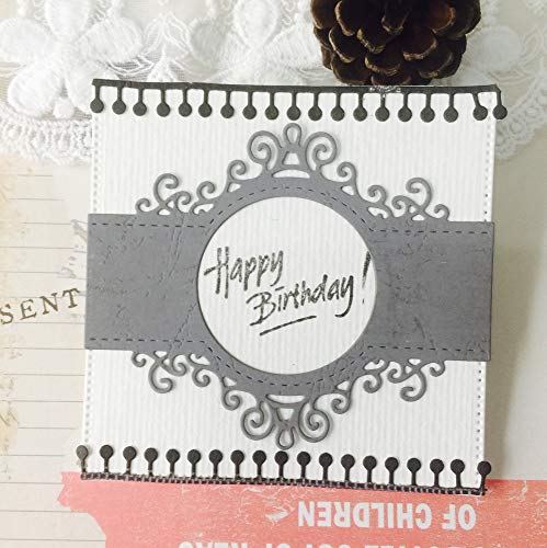 JiaMeng Plantillas para Estarcir Gofrado Troquelado Kit Almohadilla de Papel en Relieve Grabado Plantillas de moldes de Corte de Metales del Coraz¨®n de la Flor