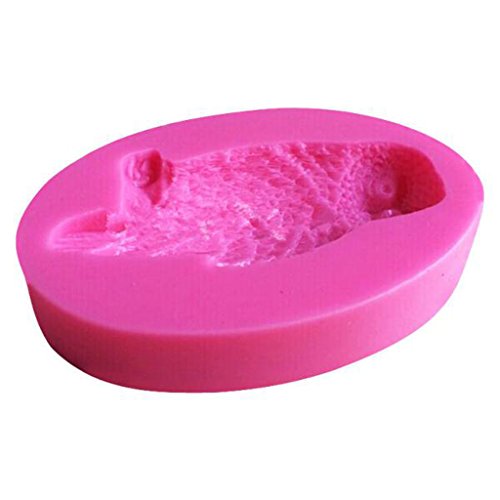 Jili en línea silicona Cake Mold Fondant Molde Decoración Hornear de hielo herramienta de bricolaje búho 10.2 cm x 6,8 cm x 1.1 cm