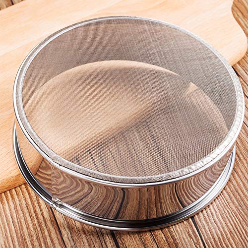 Jixista Tamiz De Harina Acero Inoxidable Profesional Harina Tamiz De Malla Tamices de Harina Colador de Harina Fina para Harina Tamiz de Harina Hornear Utensilios de Cocina Hornear el Pastel de Pan