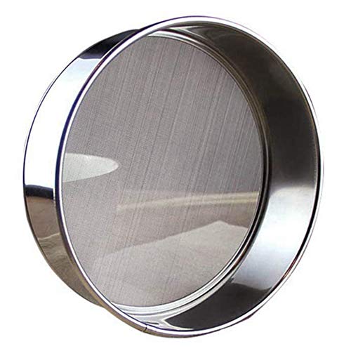 Jixista Tamiz De Harina Acero Inoxidable Profesional Harina Tamiz De Malla Tamices de Harina Colador de Harina Fina para Harina Tamiz de Harina Hornear Utensilios de Cocina Hornear el Pastel de Pan