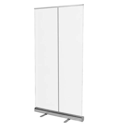 JIZHENG 120cm X 200cm Mampara Protectora Enrollable, Plegable Protección de PVC Transparente, para Oficinas y Trabajo Restaurante Bar Protector móvil