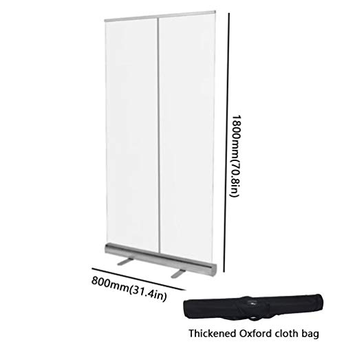 JIZHENG Mampara Mostrador Colgar 80cm X 200cm - Transparente PVC Protector de Pantalla para Estornudos - Biblioteca de Oficina Restaurante Bar