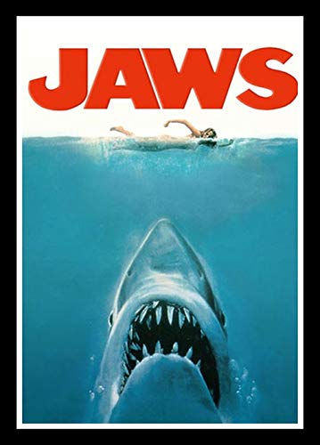 JL Posters and Prints Jaws Movie Horror Shark Poster Wall Art Picture para la decoración del hogar de la habitación