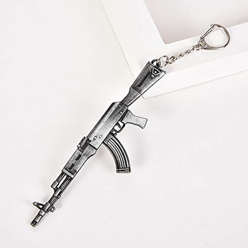 JLB Fashion Eat Chicken Llavero Battlegrounds Mochila Batalla Sartén Casco Llavero Mujer Hombre, 31