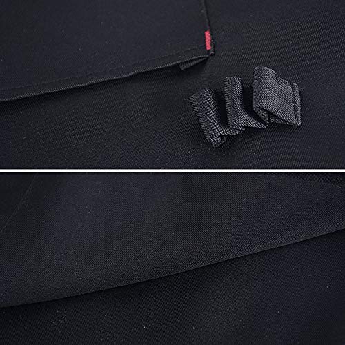 JNCH 2pcs Delantal de Cocina Delantal de Cintura Cocina Delantal Corto Unisex para Hombre Mujer Cocinero Chef Camarero Panadero Restaurante Bar Panadería Casa (Cortos Negros, 2pcs)