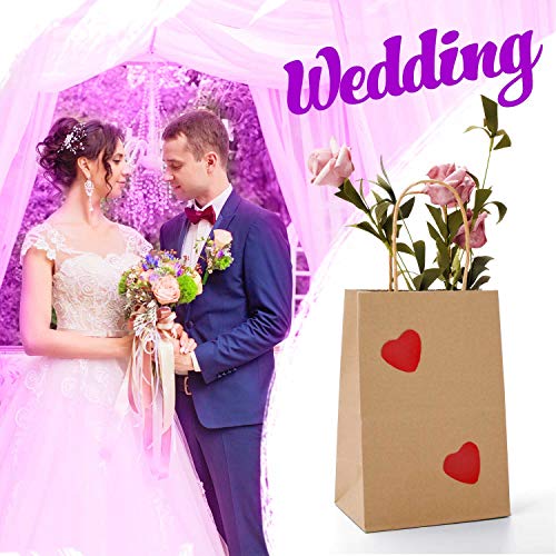 Jobary 24Pcs Bolsas Papel con Asas 23*8*17, Bolsas de Papel，Bolsas Papel Kraft，Bolsas de Fiesta de Regalo con Asas, Fiestas de Cumpleaños, Regalos, Compras (Espesar 140gms)