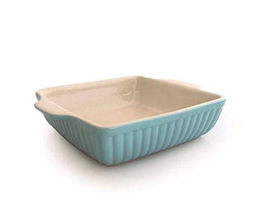 Jomafe - Fuente rectangular para horno (cerámica de alta calidad), perfecto para lasaña, tarta, cazuela, gratinado de patatas, verduras y desmoronar (huevo de patata, 26 cm)