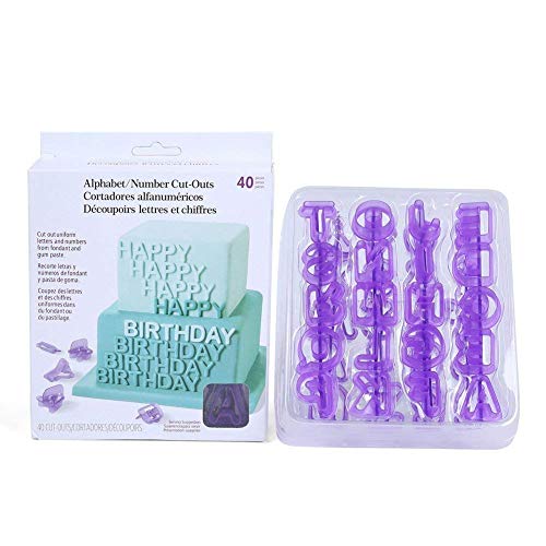 Jsmhh 40pcs del Alfabeto Carta Cortadores Cortadores de la Pasta de azúcar de la Galleta Juego de moldes for la Decoración de Pasteles por