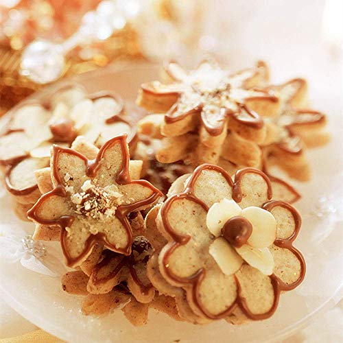 Jsmhh Cortadores de la galleta de la hoja pétalo de rosa en forma de lágrima Flor Mini formas de galleta cortador de la galleta herramienta de la torta del azúcar del arte DIY del molde Modelo Conjunt