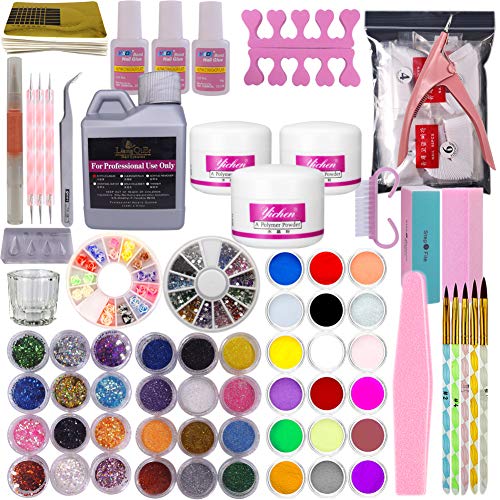 Juego completo de pinceles de gel acrílicos para uñas, kit de manicura