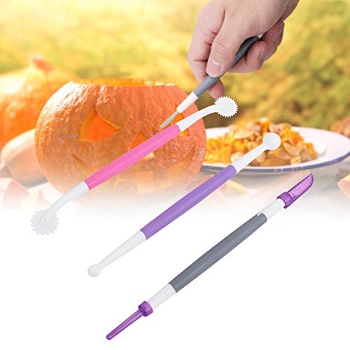 Juego de 3 herramientas para decoración de tartas de fondant, herramienta para modelar fondant y pasta de goma, herramientas para repostería