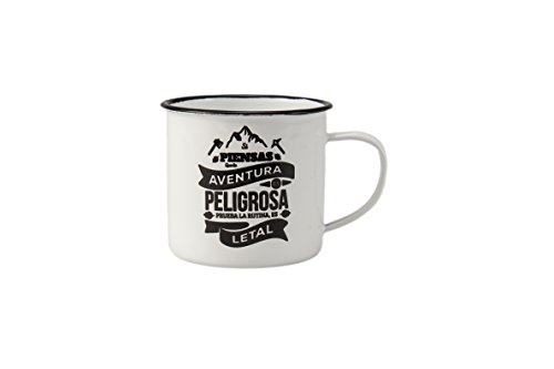 Juego de 4 Tazas Mug vintage esmaltadas para café/té/infusiones.
