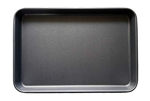Juego de bandeja de horno de acero al carbono de 40 cm, bandeja de horno antiadherente, revestimiento de TeflonTM, apto para lavavajillas y fácil de limpiar