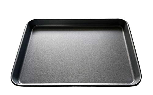 Juego de bandeja de horno de acero al carbono de 40 cm, bandeja de horno antiadherente, revestimiento de TeflonTM, apto para lavavajillas y fácil de limpiar