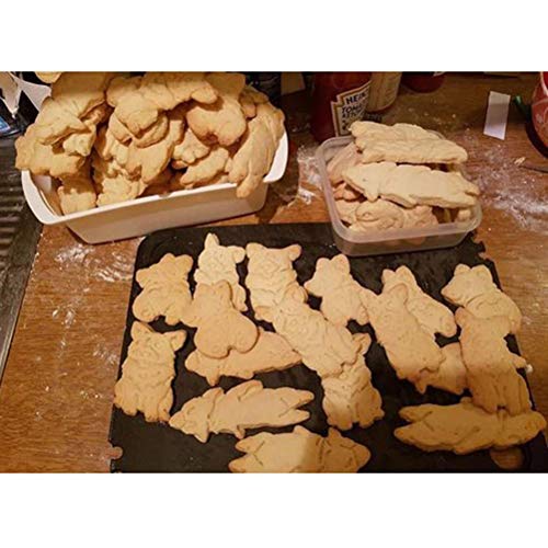 Juego de cortadores de galletas para mascotas, cortador de galletas con forma de perro, cortador de galletas, fondant, para panqueques, forma, máquina de dados de galletas para niños de Navidad