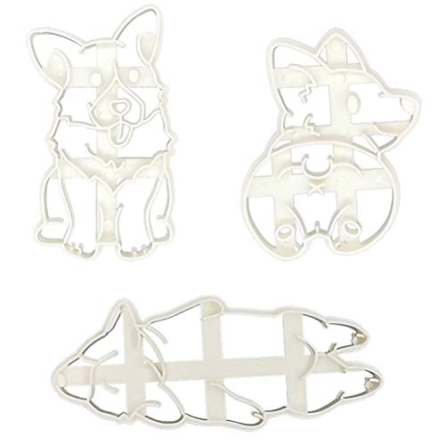 Juego de cortadores de galletas para mascotas, cortador de galletas con forma de perro, cortador de galletas, fondant, para panqueques, forma, máquina de dados de galletas para niños de Navidad