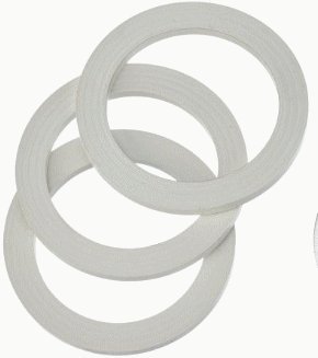 JUNTA PLANA PARA CAFETERA TIPO "BRA EXPRESS" (PACK DE 10 UNIDADES) (6 TAZAS: 55 x 75 x 3,5, MATERIAL: GOMA ALIMENTARIA)