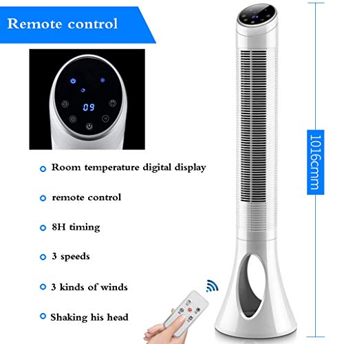 JUNZH Ventilador De Torre, Sin Página Ventilador De Torre Inicio Tipo De Torre Ventilador De Piso Control Remoto Sincronización Sonido Ventilador Vertical Estático Sin Ventilador De Hoja
