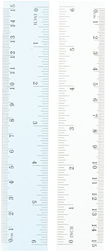 Just Stationery – 15,2 cm/15 cm regla de plástico – juego de 2