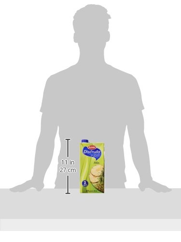 Juver - Disfruta - Bebida Refrescante con Zumo de Piña 2 litros - Pack de 6 (Total 12 litros)