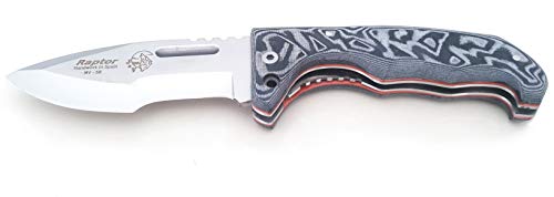 J&V Knives Navaja de Caza Monte Supervivencia Bushcraft Camping Outdoor Campo - Acero Inoxidble MOVA - Micarta - Fabricado en España
