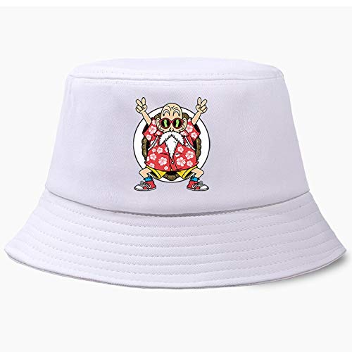 JXMK 56-58 cm Divertidos Sombreros de Panamá Hombres y Mujeres Sombreros de Cubo Anime japonés ollas de Pesca comienzan Sombrero de protección Solar Domo