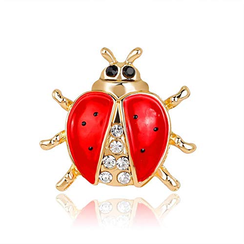 JXtong2 Broche Siete Estrellas Ladybug Animal Broche de aleación con Pintura al óleo Broche de Aceite
