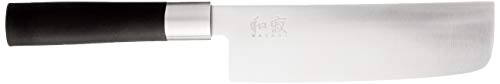 Kai Nakiri - Cuchillo japonés para vegetales (acero inoxidable, 16,5 cm)