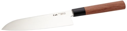 Kai Seki Magoroku Santoku con Mango de Madera roja 17 cm