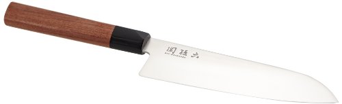 Kai Seki Magoroku Santoku con Mango de Madera roja 17 cm