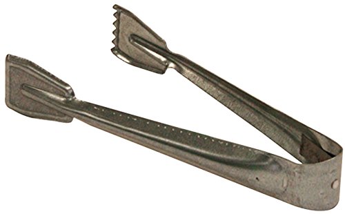Kamino - Flam – Pinza para carbón (21,5 x 9 x 3,5 cm), Pinzas para chimenea, estufa o barbacoa, Alicate para carbón y leña, Tenaza de metal galvanizado para chimeneas – resistente y durable