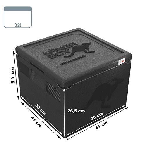KÄNGABOX® Easy S. La Caja isotérmica Cuadrada y prácitca. Ideal para el Transporte de Pizzas y Tartas.