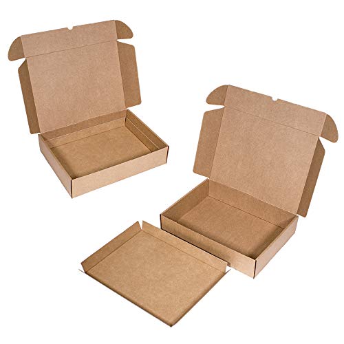 Kartox | Caja con Bandeja Extraible de Catering - Eventos | Caja Fabricada en Cartón Kraft | Talla S | 10 Unidades