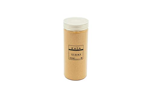 Kasa Decoration - Arena de color naranja para decoración de 1120 g, 11 colores decorativos en tarros rígidos con tapón de rosca, fina 0,2 – 0,6 mm, ideal para tus ideas decorativas
