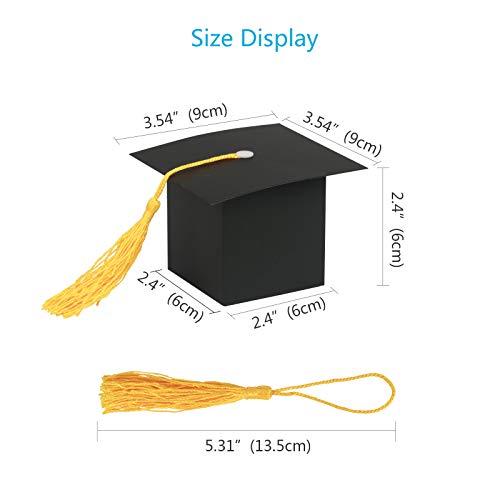 KATOOM 30pcs Caja Dulce disfrace graduación Gorro de Caja Papel de Regalo en Fiesta Ceremonia Divertida