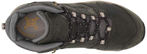 Keen Terradora 2 Leather Mid Height Waterproof, Botas para Senderismo para Mujer, Magnet Plaza Taupe, 18.5 EU