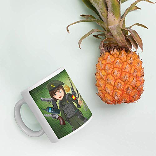 Kembilove Taza de Café de la Mejor Guardia Civil del Mundo – Taza de Desayuno para la Oficina – Taza de Café y Té para Profesionales – Taza de Cerámica Impresa – Tazas Profesiones Guardias Civiles
